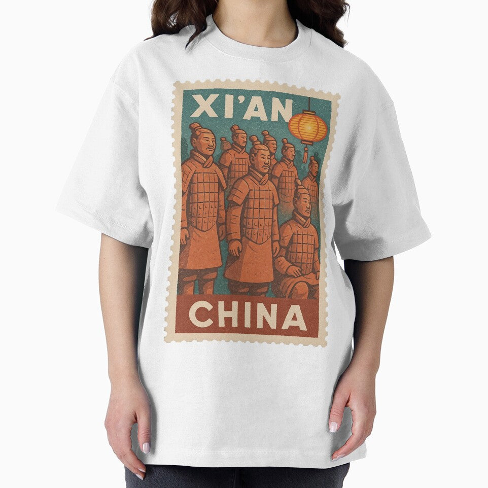 Authentic Vintage Xi'an China Stamp | Classic Asian Travel Postage | Retro Collectible Stamp Design | Historical Cultural Souvenir Illustration by PaintedPixels01