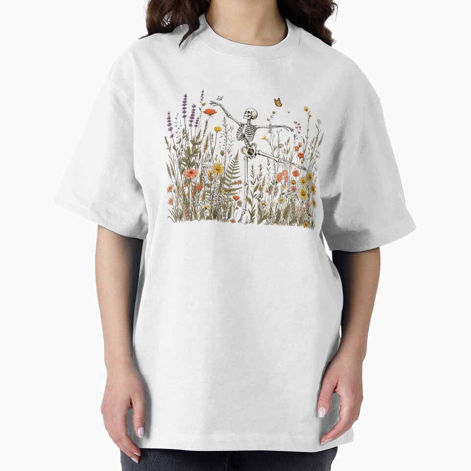 Skeleton Wildflower Meadow Botanical by Moizento