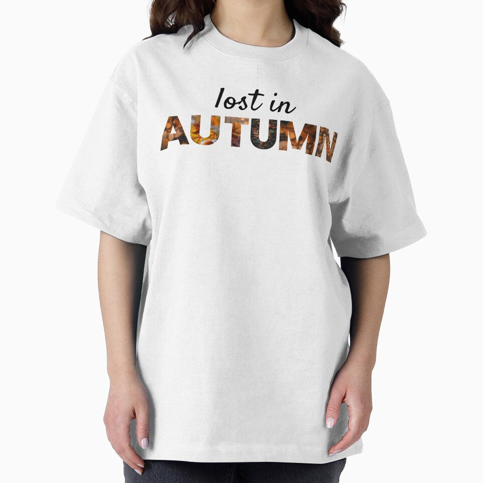 Lost in Autumn – Autumn Leaves Aesthetic Word Art by NeededTees