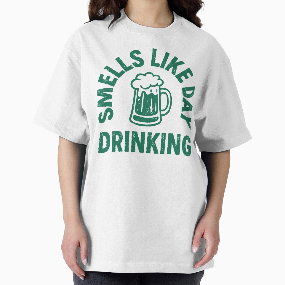 Smells Like Day Drinking – Retro Beer Badge T-Shirt by Slaw-Creation