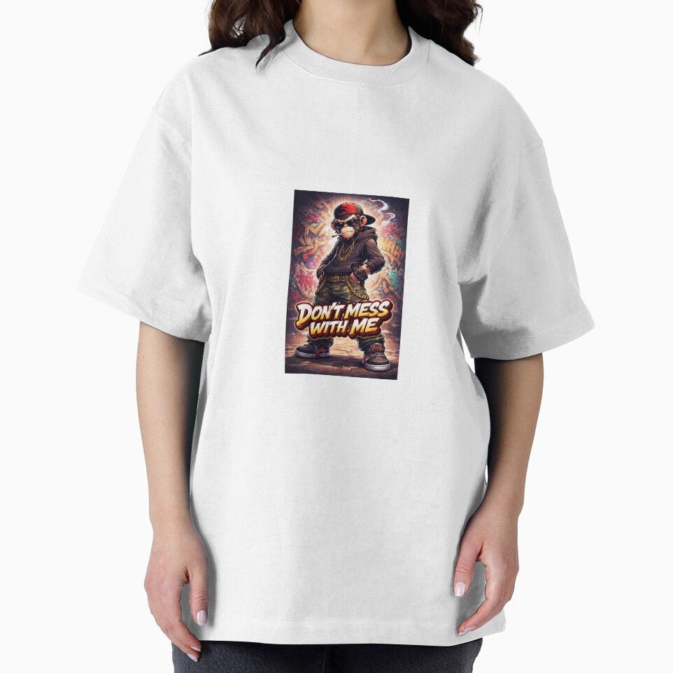 Cool chimpanzee saying don't mess with me by Artify Vault
