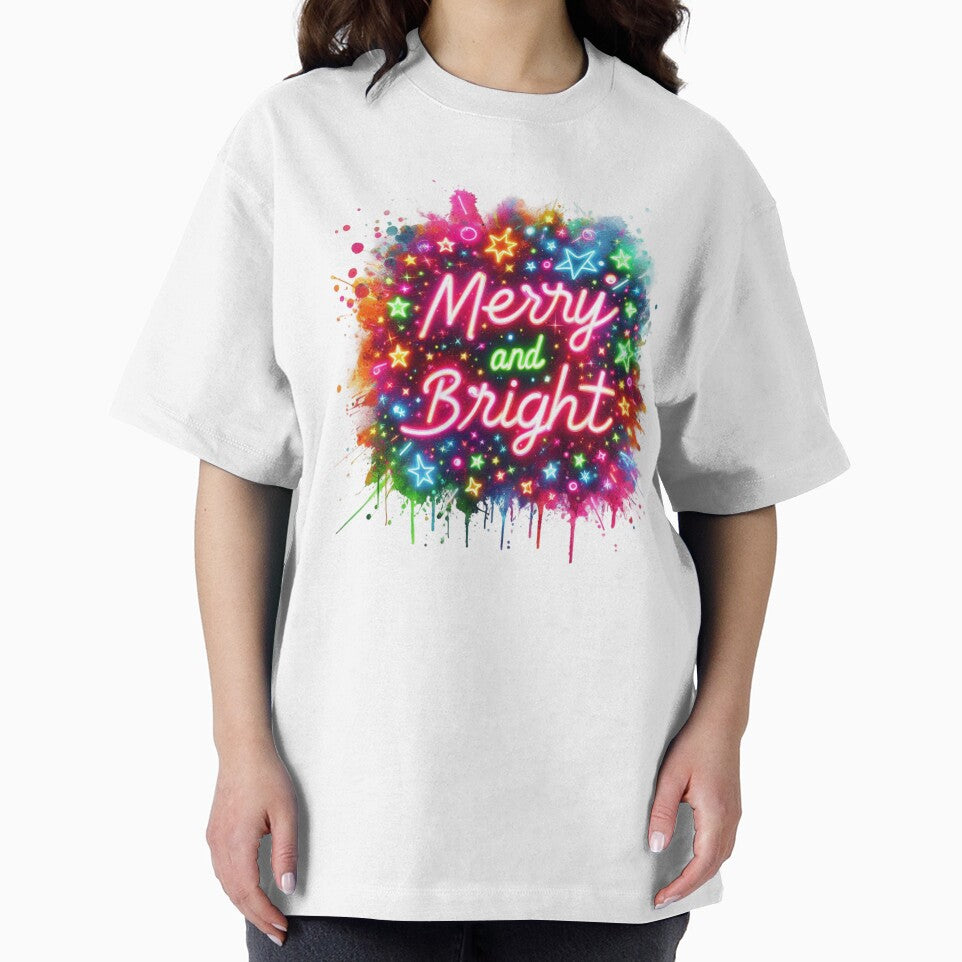 Christmas,Neon ,Merry and Bright by deniz kaya