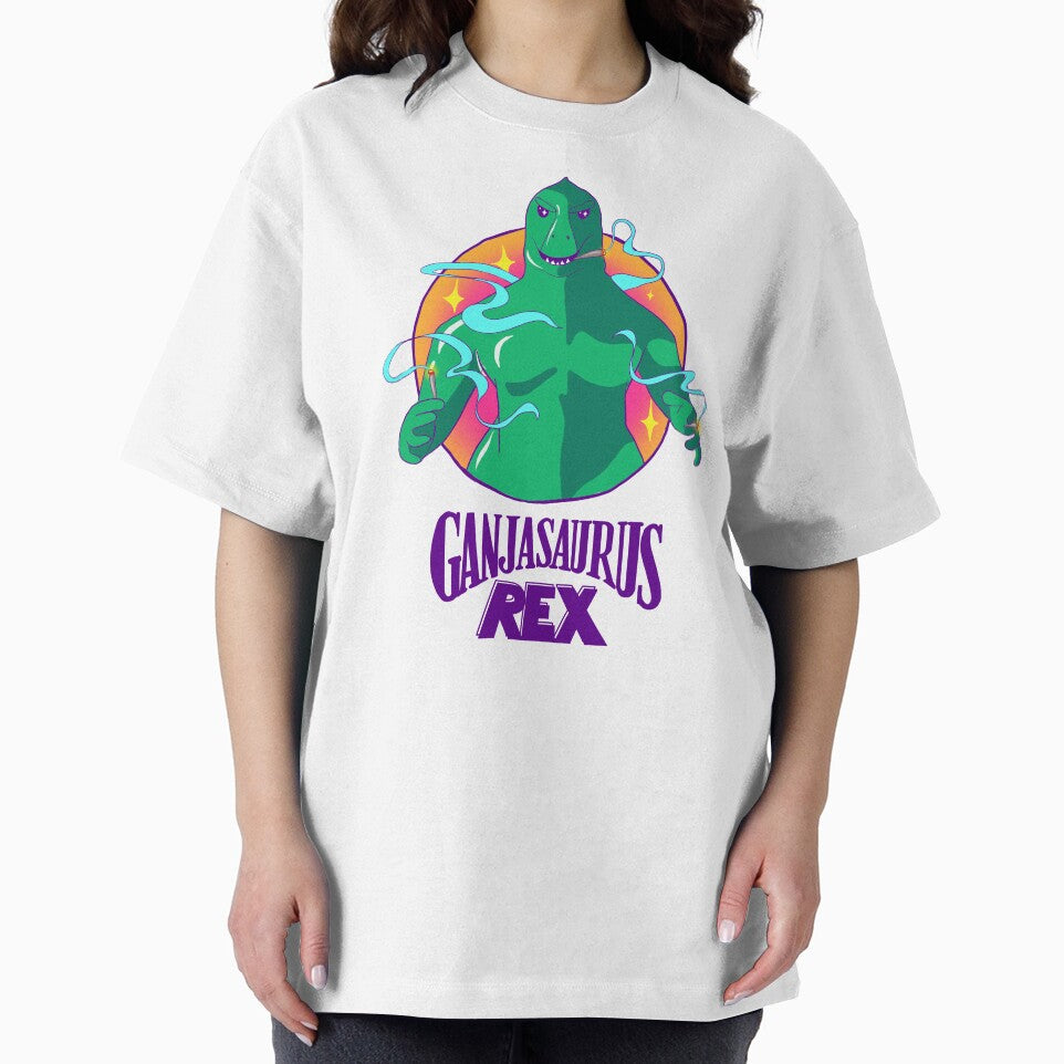 Ganjasaurus Rex in colour! Vaporwave 80s sparkle design! by elflovesyou