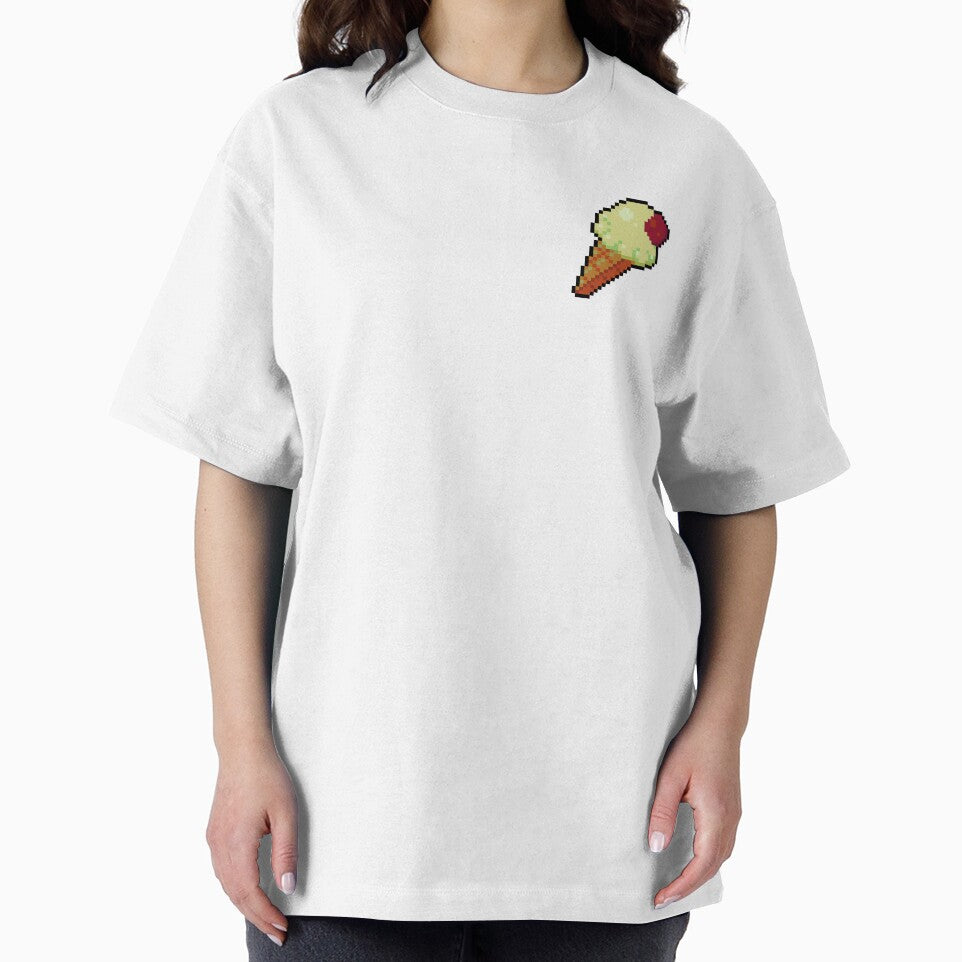 Pixel Vanilla Ice Cream - pixel food art by LittleFoodShop