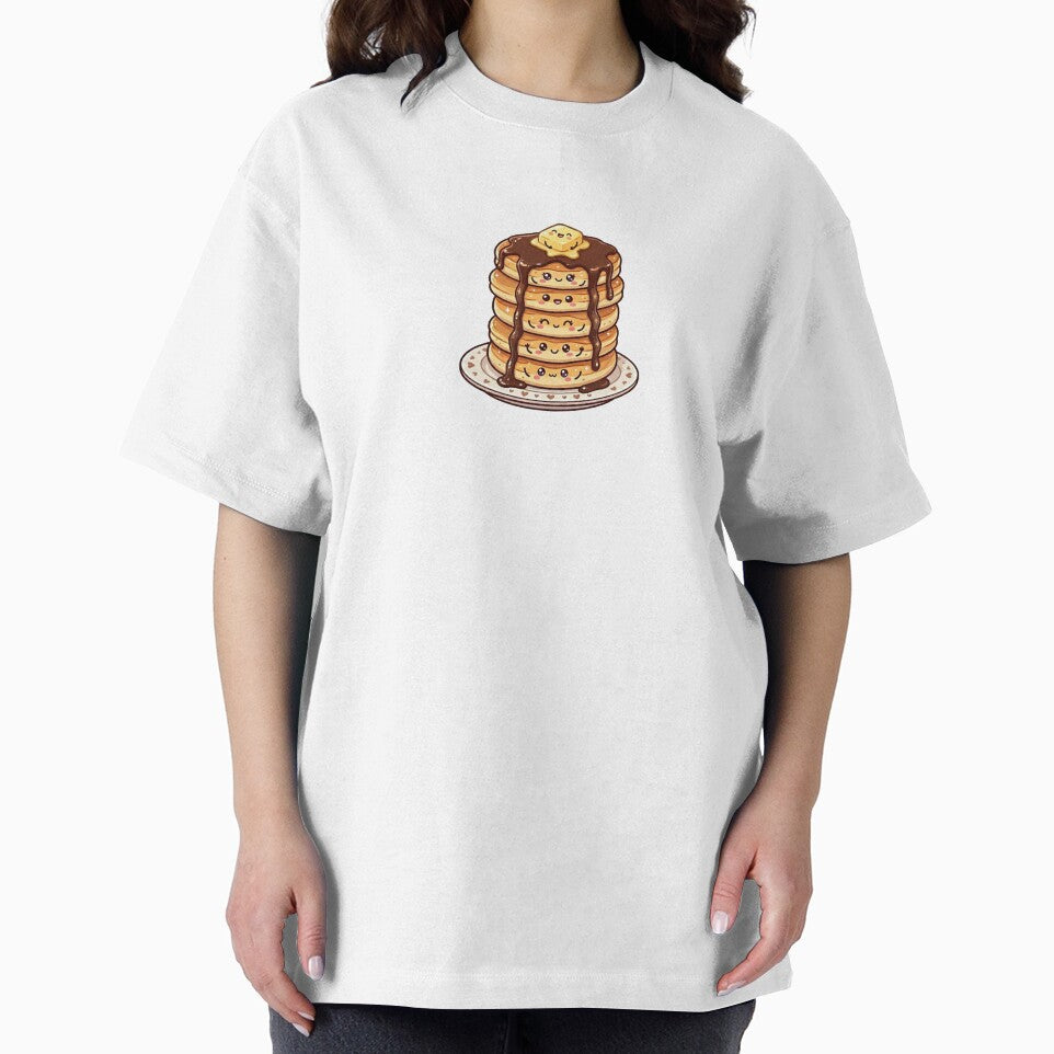 Chocolate Pancake Breakfast Stack Kawaii by redsharkuk