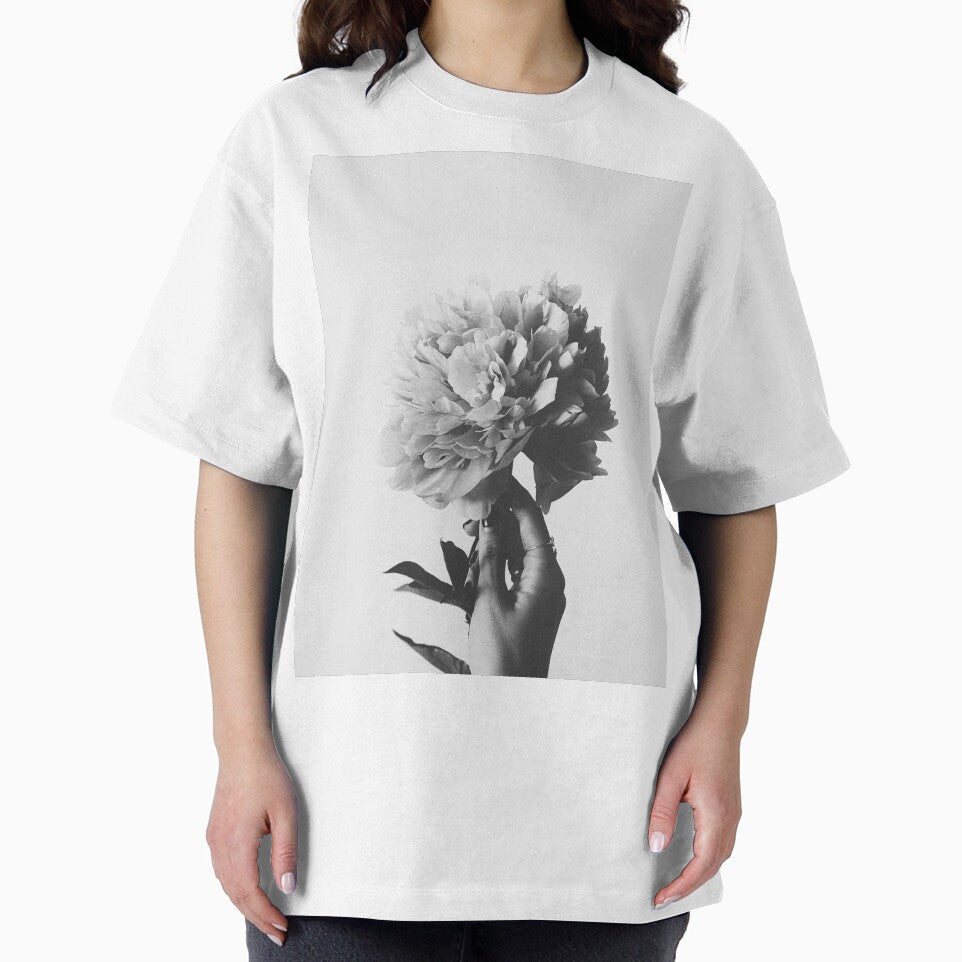 Black and white flower print by Anamika Mehta