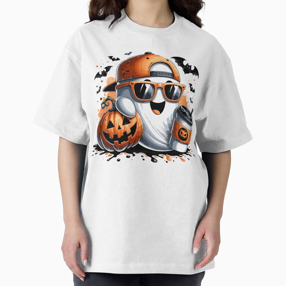 Spooky Pumpkin Ghost Bat Coffee Halloween Fun by ROOFY-HK
