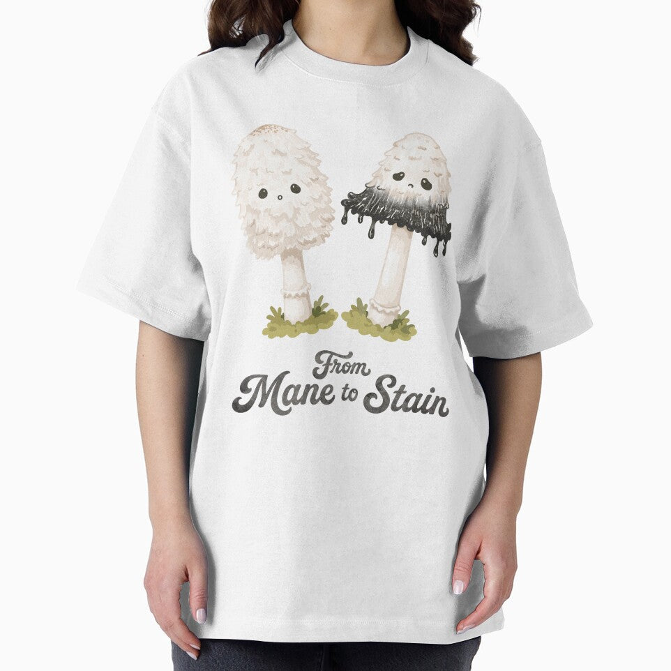From Mane to Stain Shaggy Mane Mushroom by Geta Gato