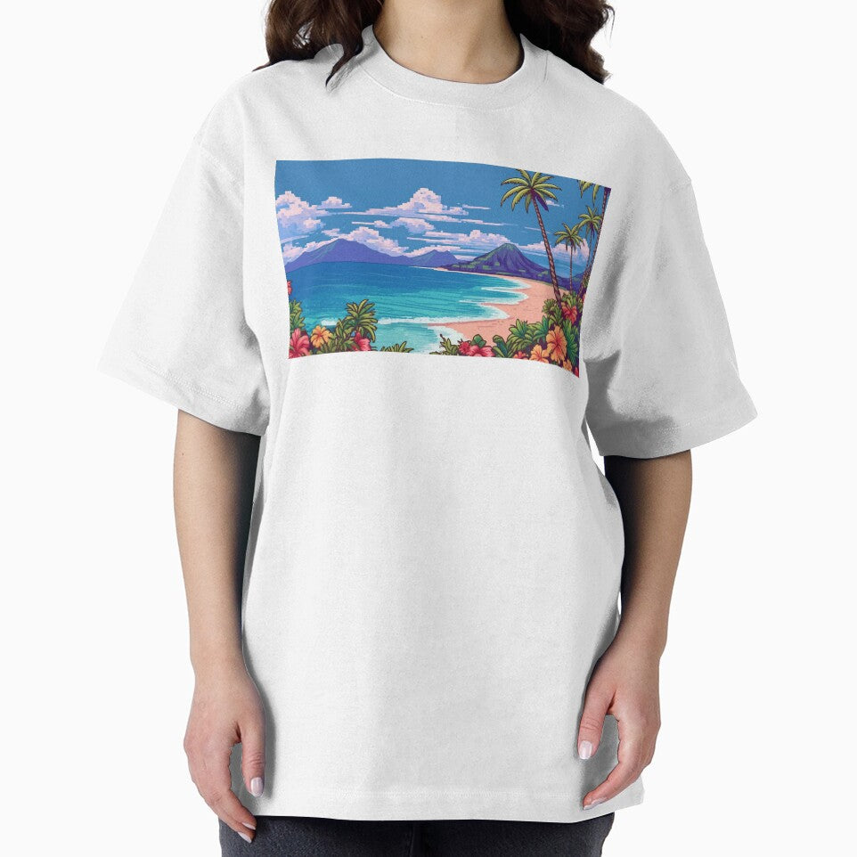 Island Pixel Art Beautiful Landscape by ilomuilo
