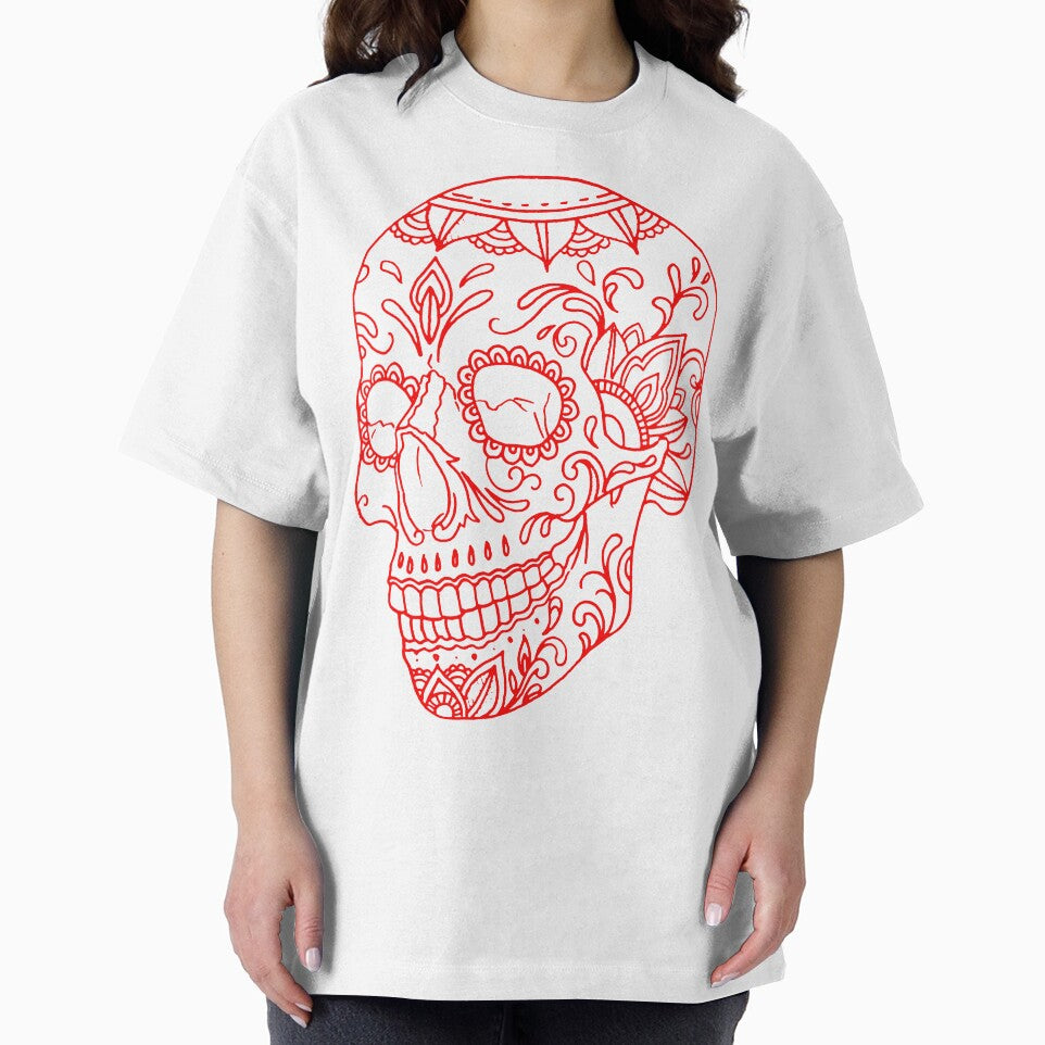 Red Sugar Skull by Roberttattoos