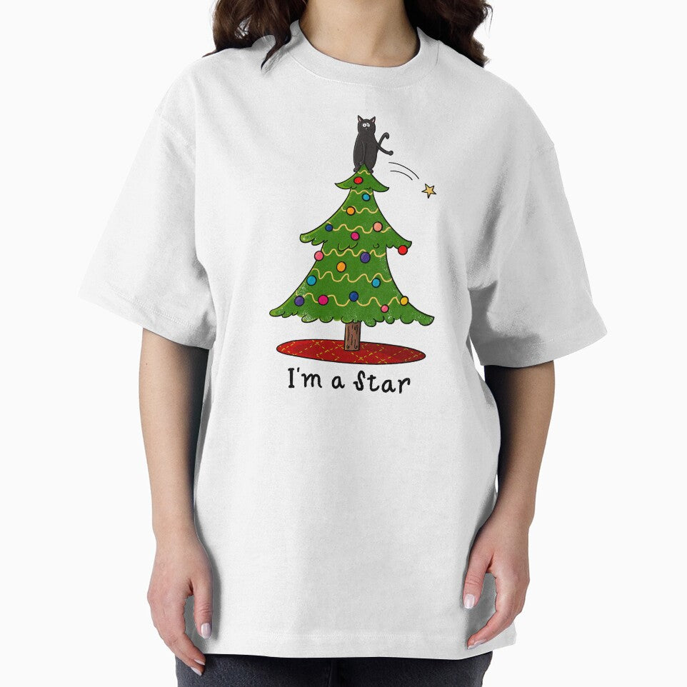 I'm a Star Funny Black Cat Christmas by Tales by Chelle