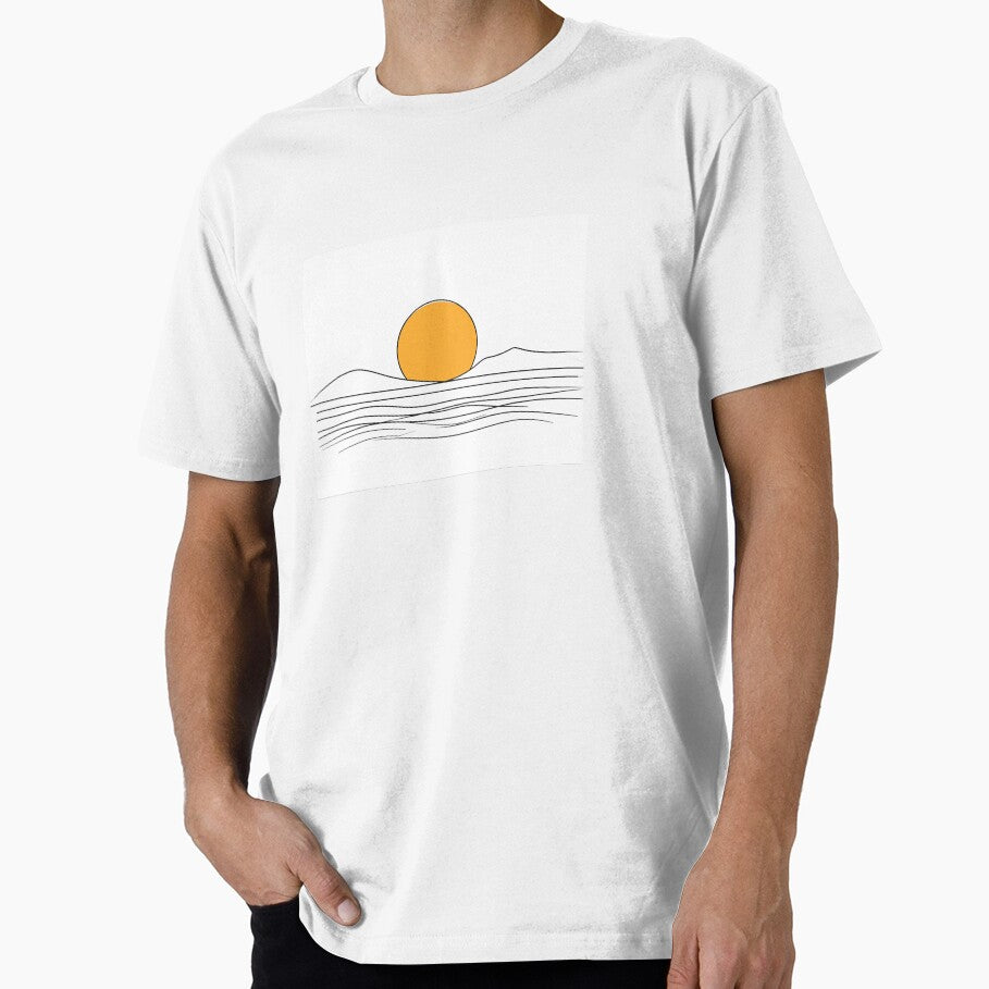 Sunrise – Minimalist Nature T-Shirt by ProjectYes
