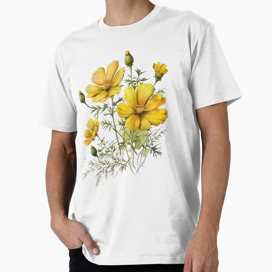 Yellow Cosmos Flowers by simplecraftstudio