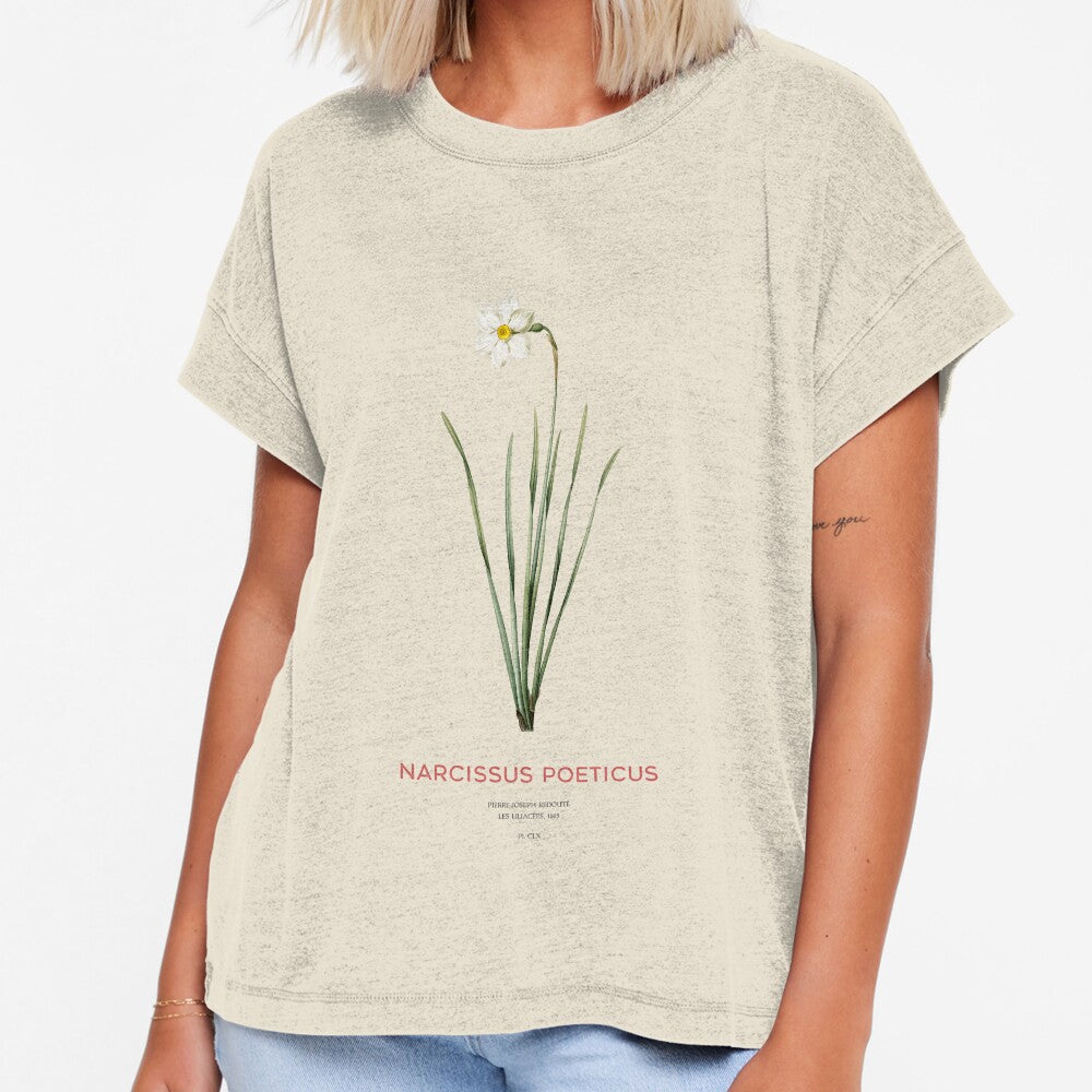 Poet's narcissus or Narcissus poeticus by Vintagrafica