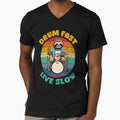 Funny cool sloth playing drums. Drum fast live slow drummer. by Unitepeople