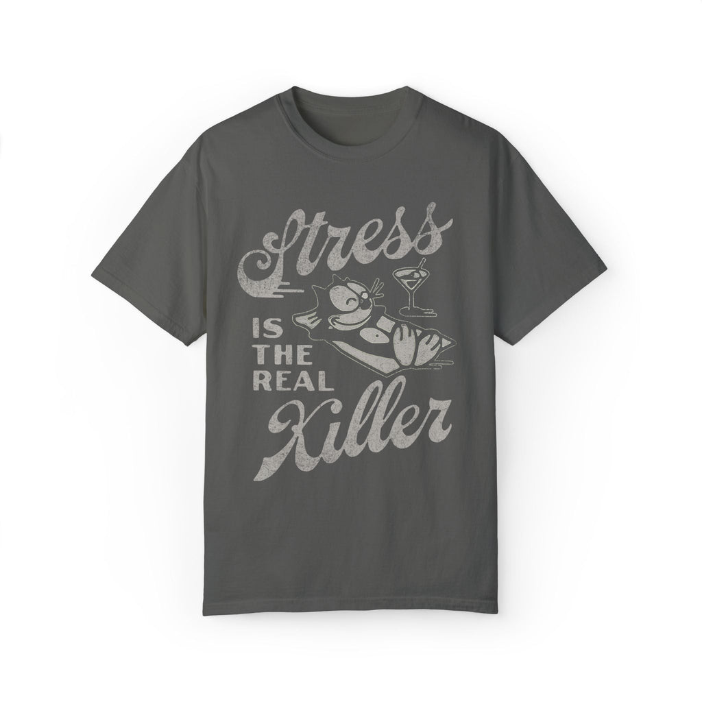 Stress Is The Real Killer Vintage Graphic Tee.