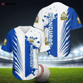 Stylish Blue White Honduras Baseball Jersey - Simple Design Top Quality - Aopprinter