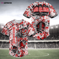 Tampa Bay Buccaneers Flower Skeleton Baseball Jersey Shirt - Aopprinter