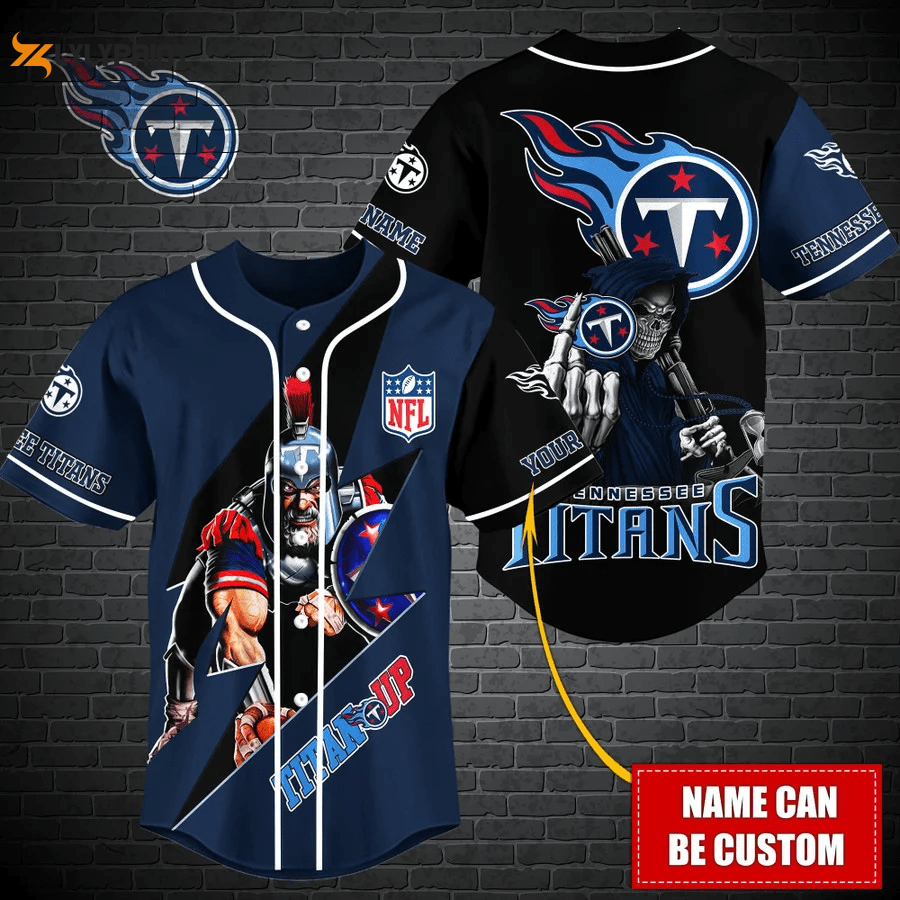 Tennessee Titans Personalized Baseball Jersey Fan Gifts - lylyprint.com
