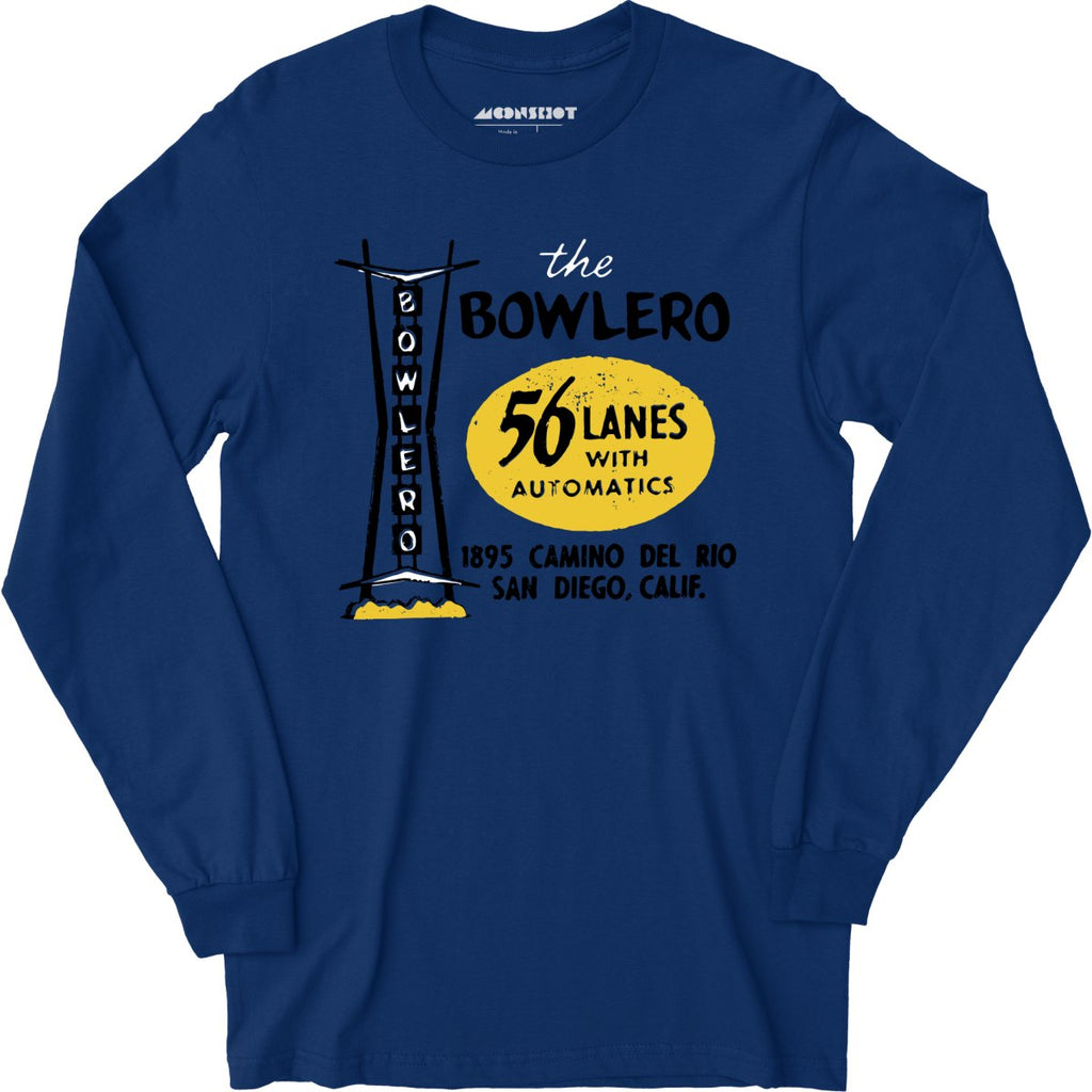 The Bowlero - San Diego, CA - Vintage Bowling Alley - Long Sleeve