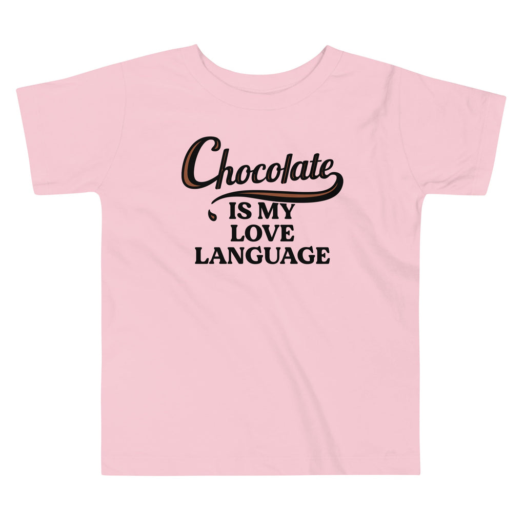 Chocolate Is My Love Language Kid's Toddler Tee