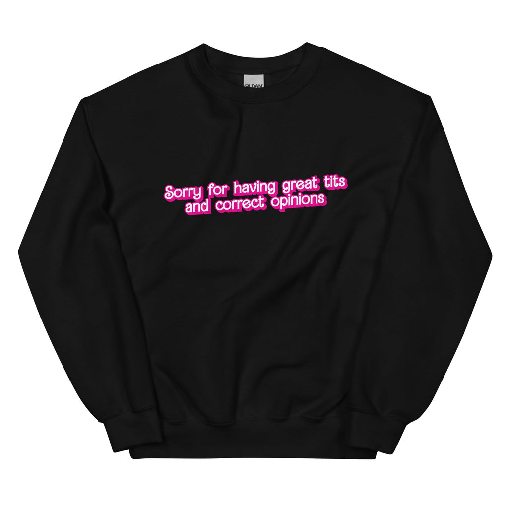 Great Tits and Correct Opinions (Pink Font) Unisex