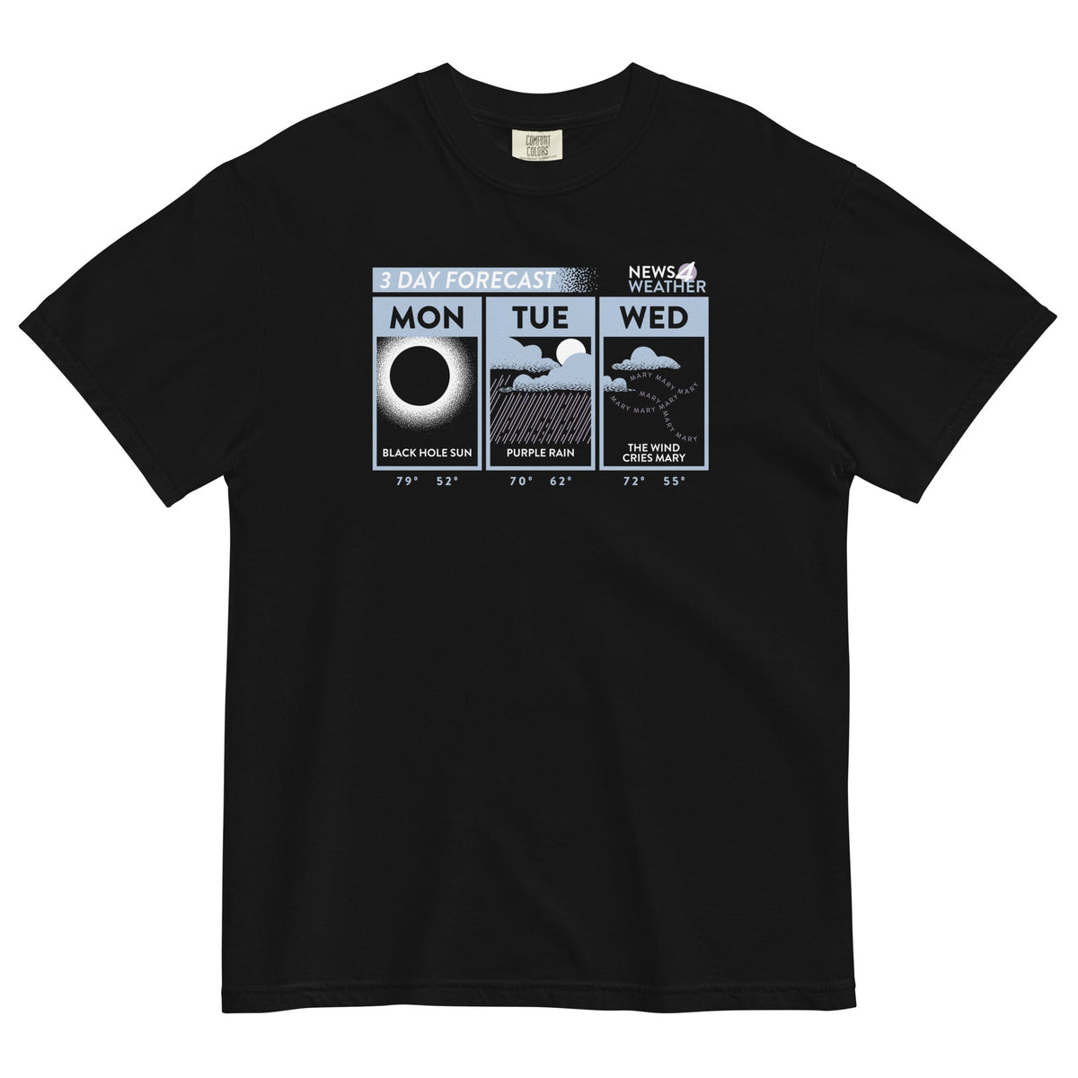 3 Day Forecast Men's Relaxed Fit Tee