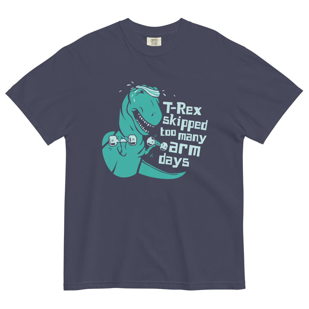 T-Rex Skipped Too Many Arm Days Men's Relaxed Fit Tee