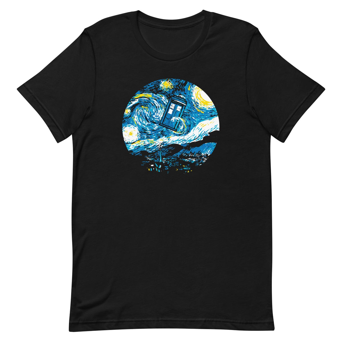 Starry Night Police Box Men's Signature Tee