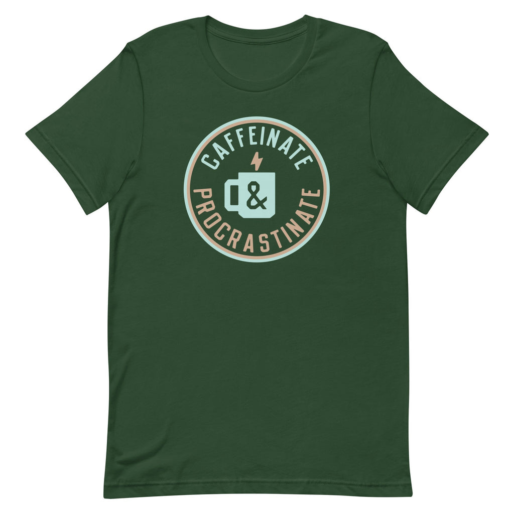 Caffeinate And Procrastinate Men's Signature Tee
