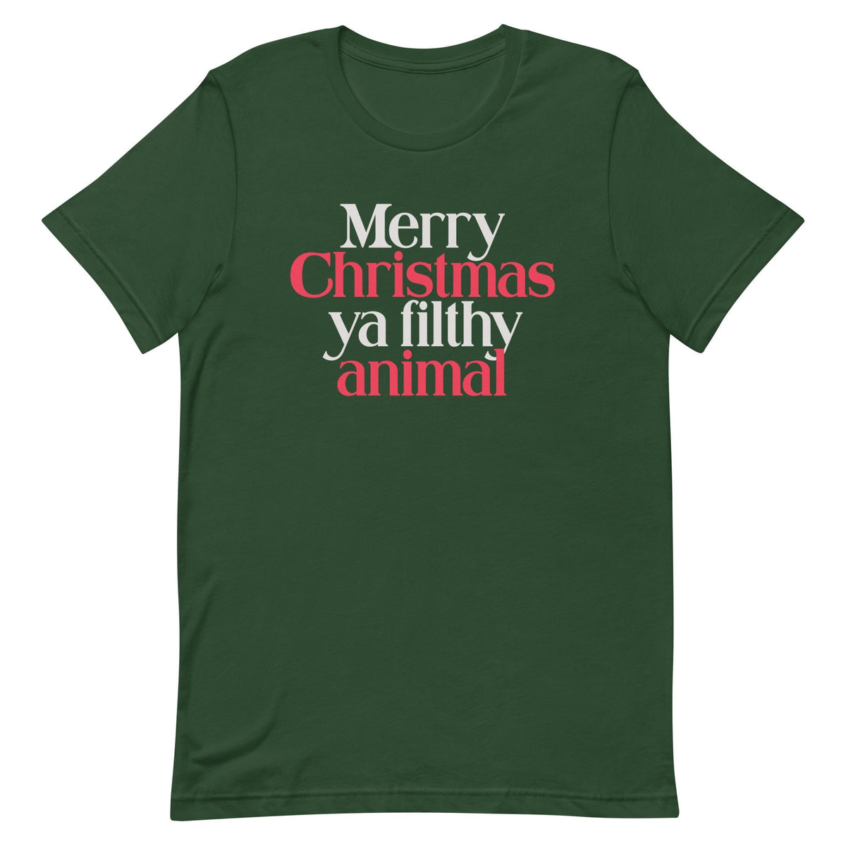 Merry Christmas Ya Filthy Animal Men's Signature Tee