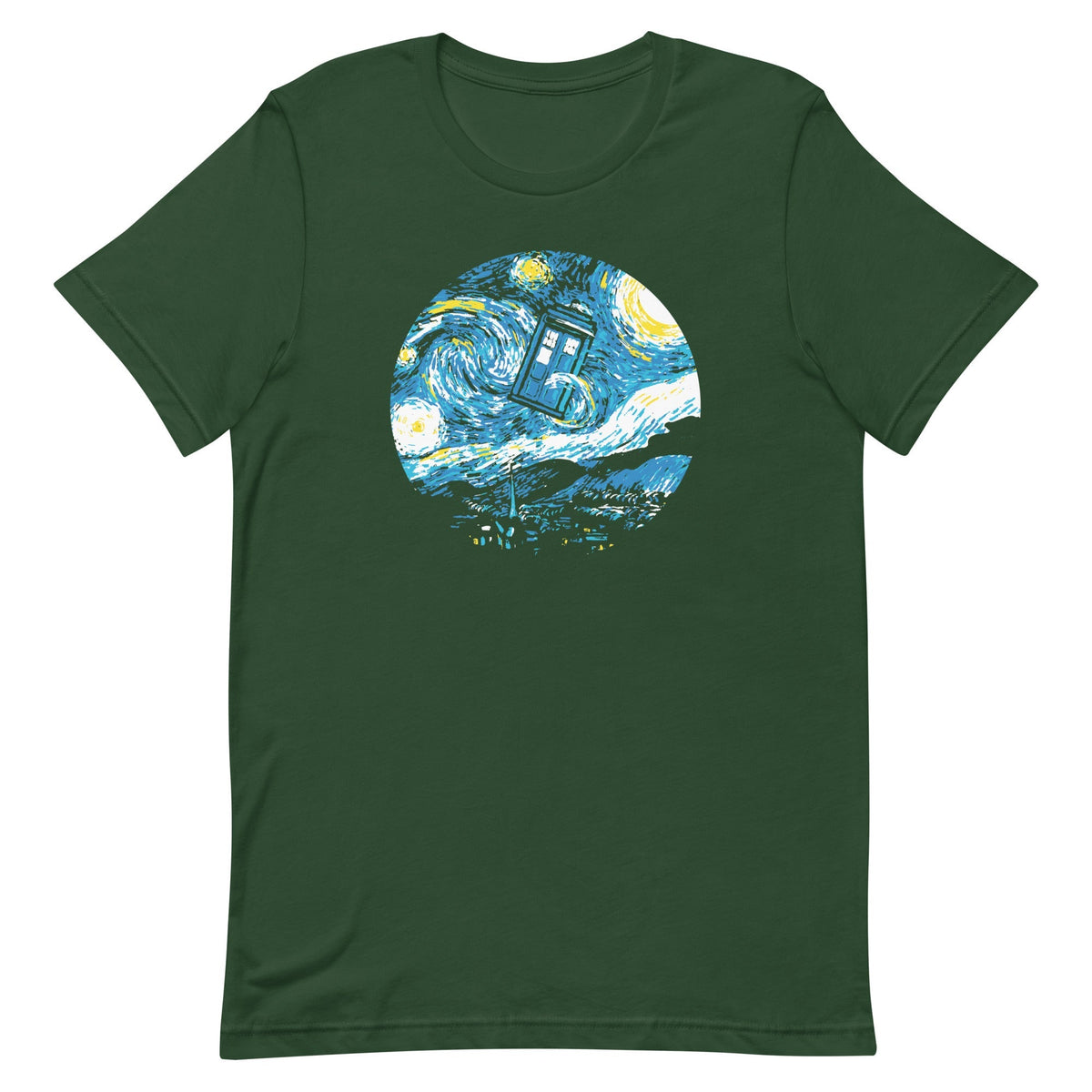 Starry Night Police Box Men's Signature Tee