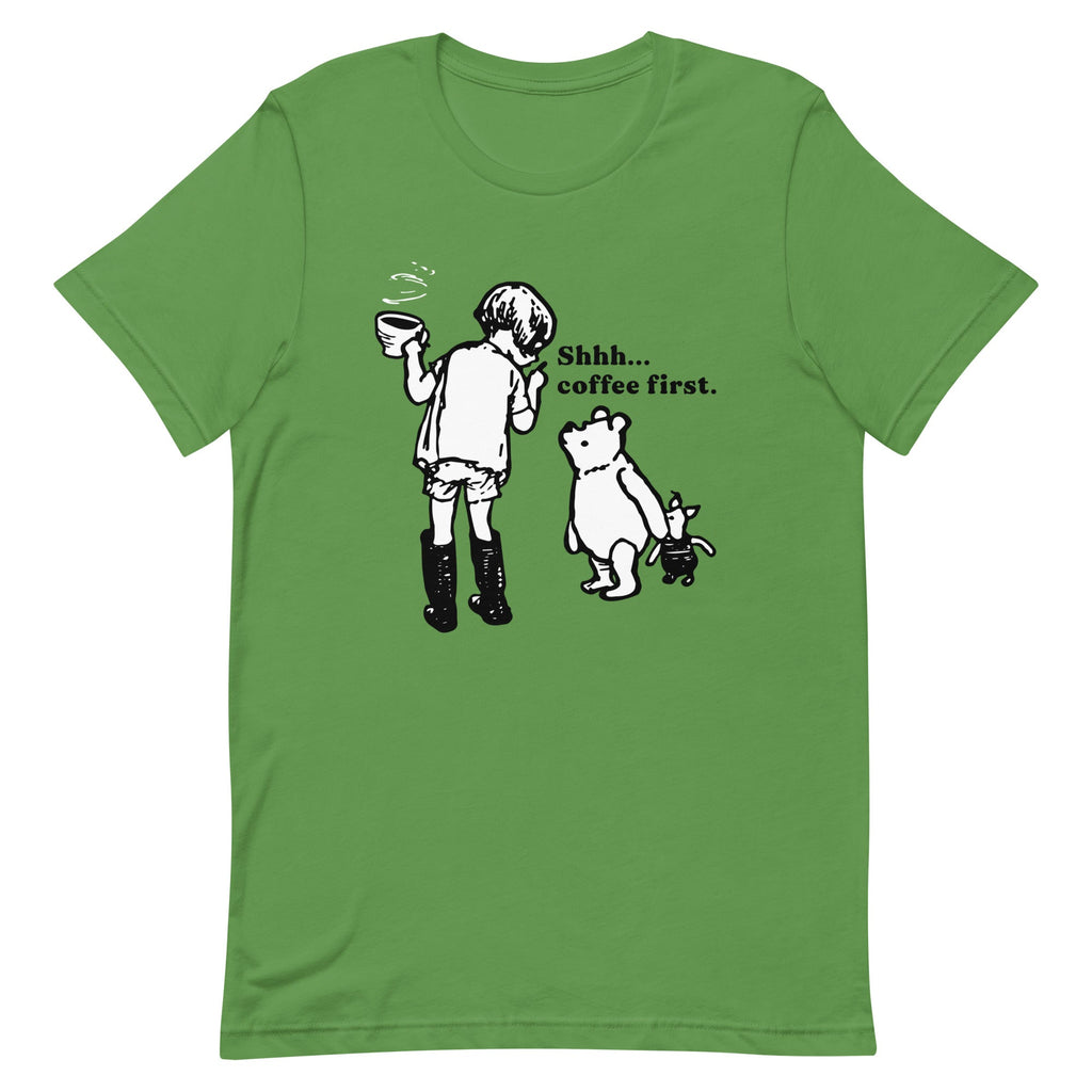 Shhh Coffee First Men's Signature Tee
