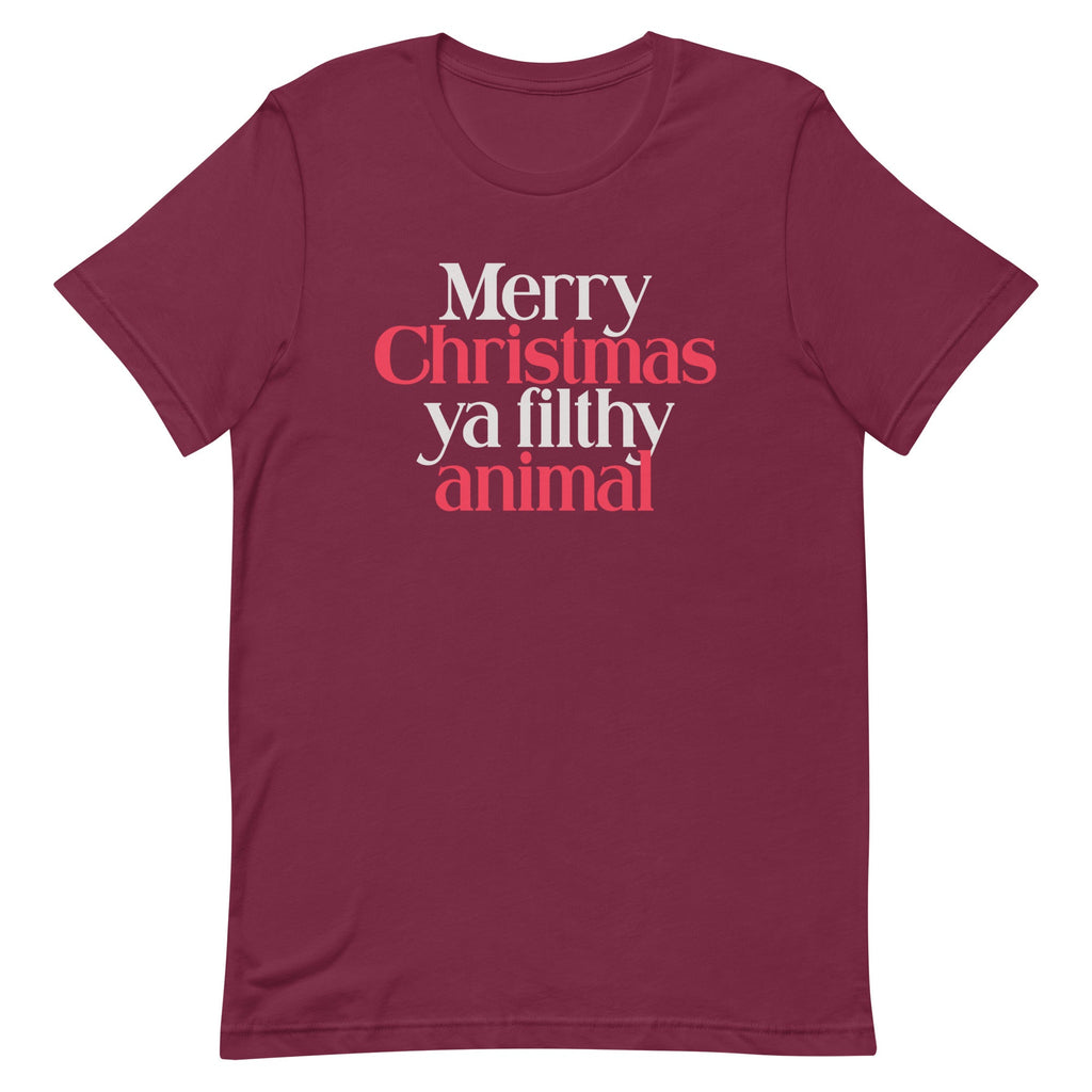 Merry Christmas Ya Filthy Animal Men's Signature Tee