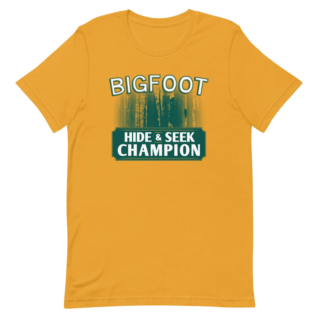 Bigfoot Hide And Seek Champion Men's Signature Tee