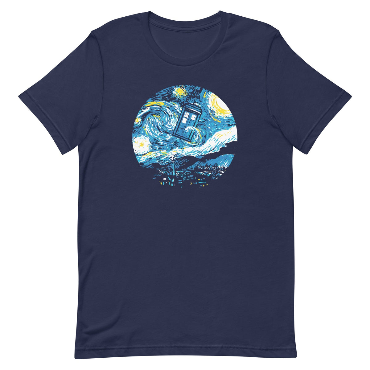 Starry Night Police Box Men's Signature Tee