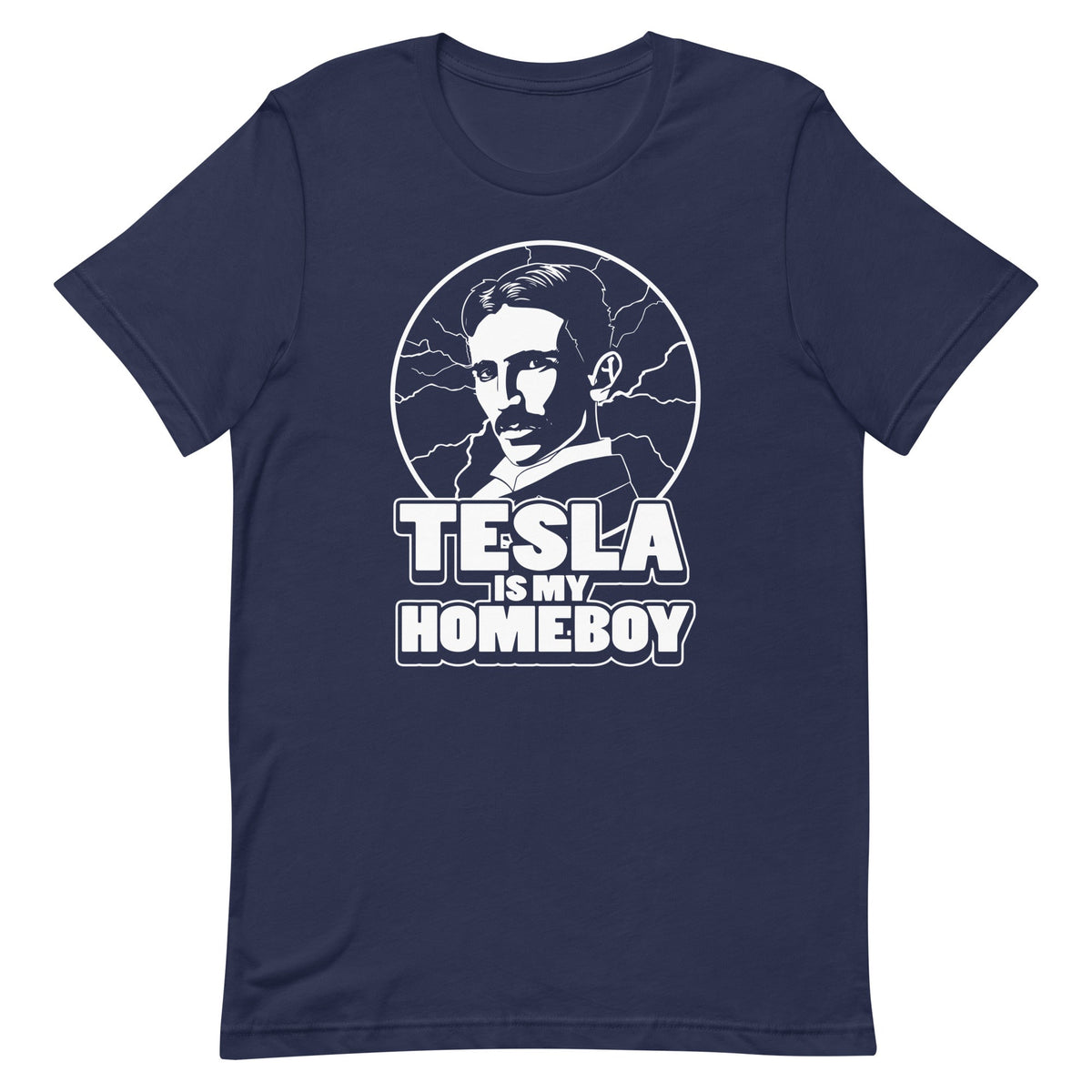 Tesla Is My Homeboy Men's Signature Tee
