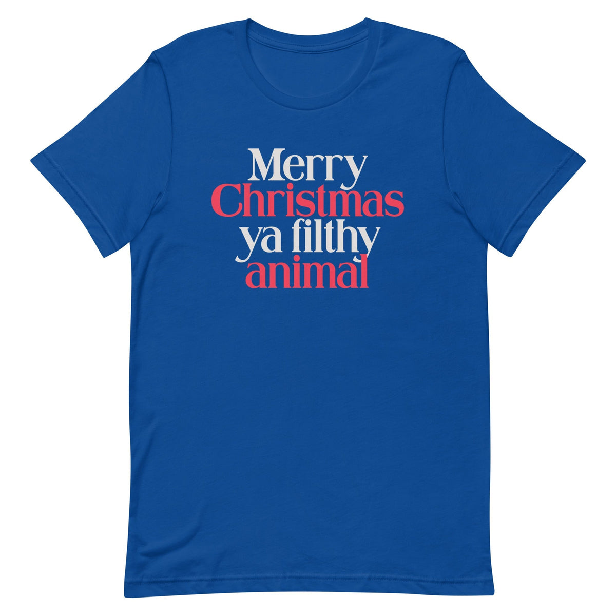 Merry Christmas Ya Filthy Animal Men's Signature Tee