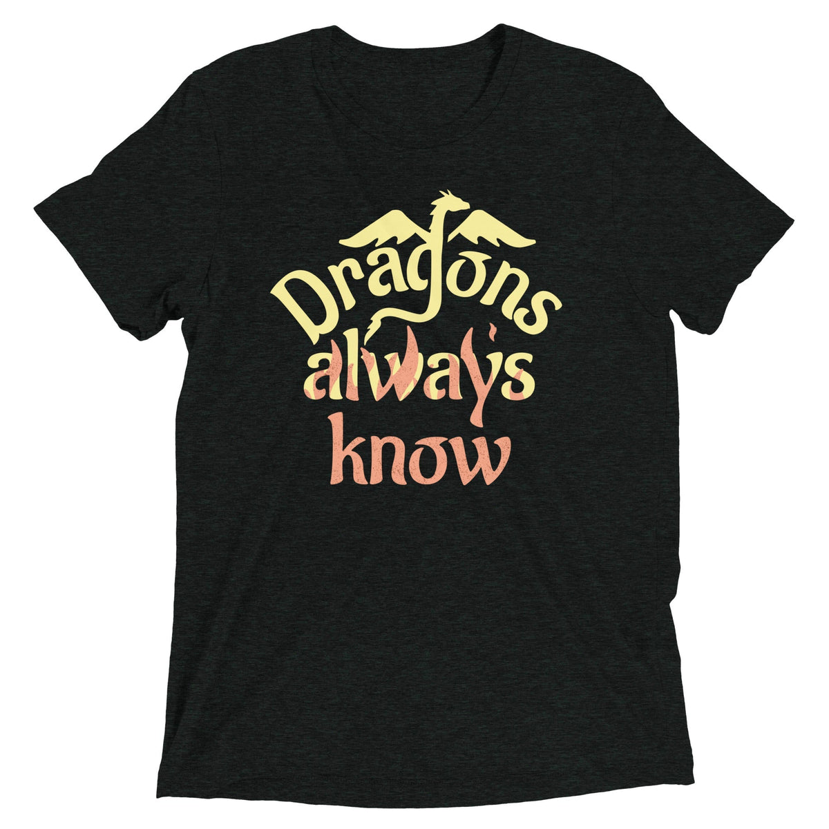 Dragons Always Know Men's Tri-Blend Tee