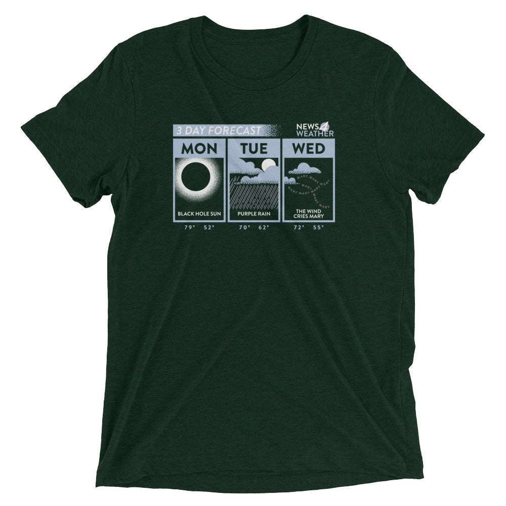 3 Day Forecast Men's Tri-Blend Tee