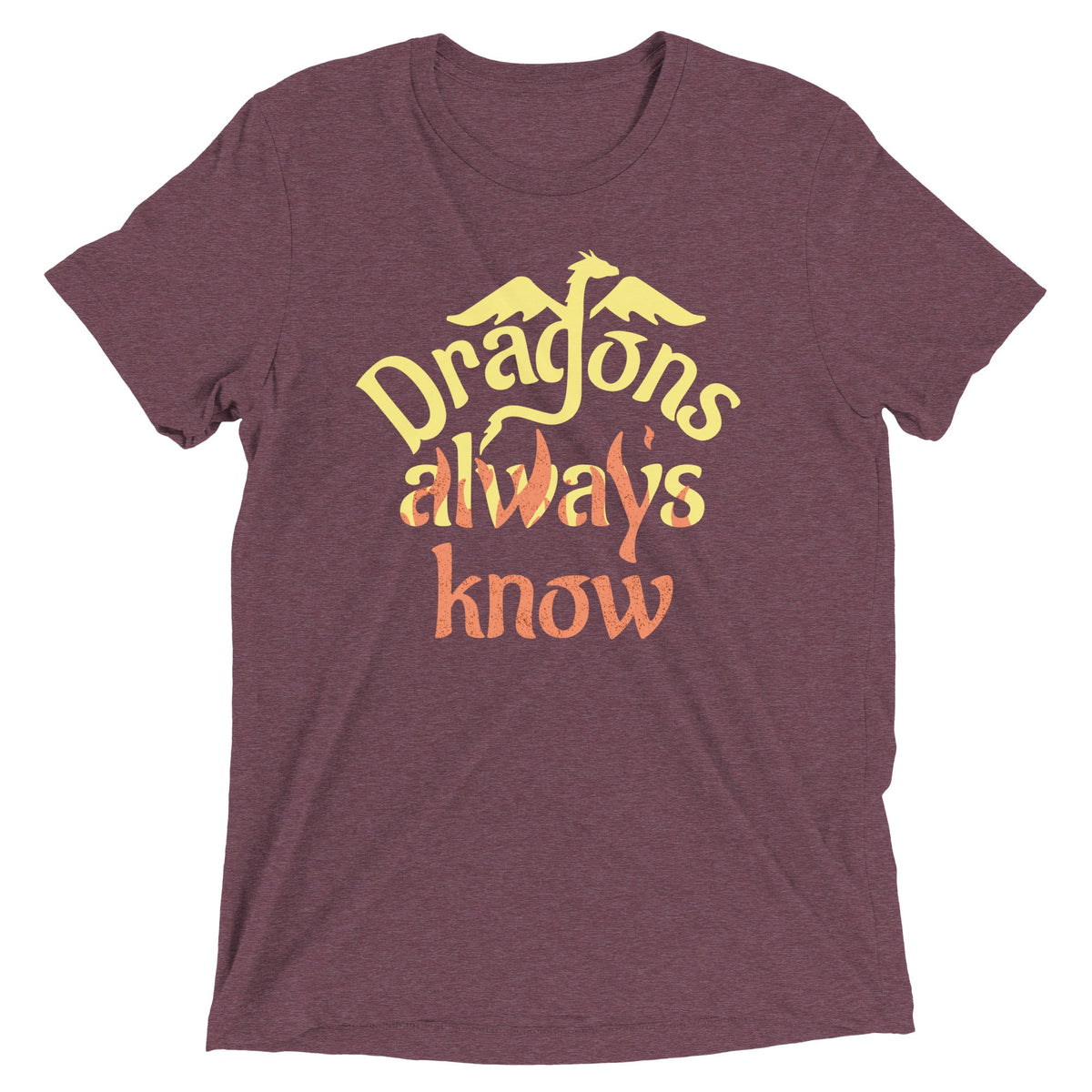 Dragons Always Know Men's Tri-Blend Tee