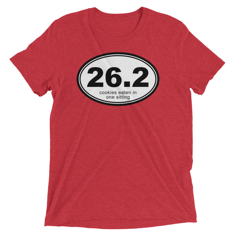 26.2 Cookies Eaten In One Sitting Men's Tri-Blend Tee