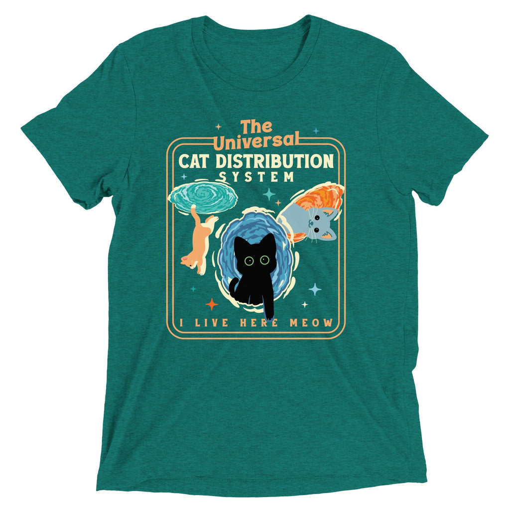 The Universal Cat Distribution System Men's Tri-Blend Tee