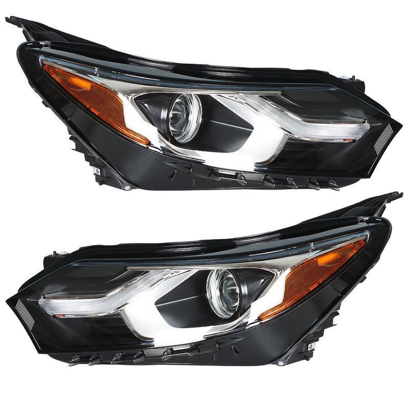 Headlights For 2018-2019 Chevy Equinox Headlamps Driver + Passenger Side Pair