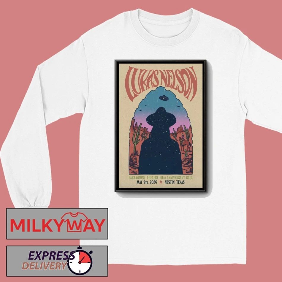 Lukas Nelson May 9 2026, Austin TX Poster shirt