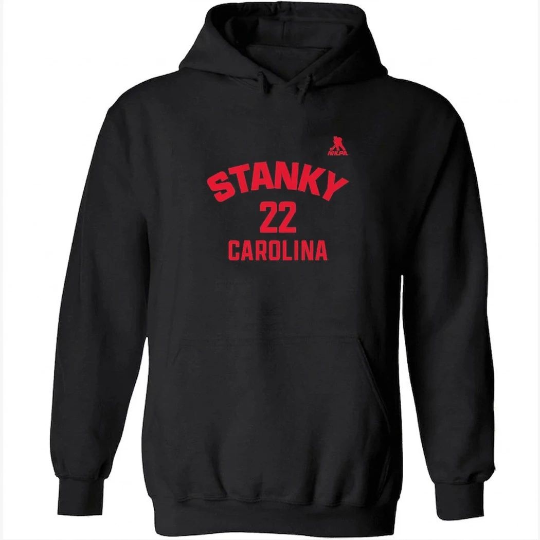 Logan Stankoven Carolina Name & Number Shirt