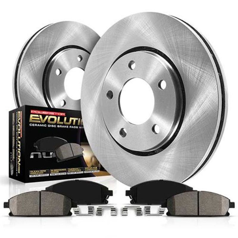 Power Stop Front Autospecialty Brake Kit w/Calipers | 2003-2004 Infiniti G35 / 2003-2008 Nissan 350Z (KCOE104)