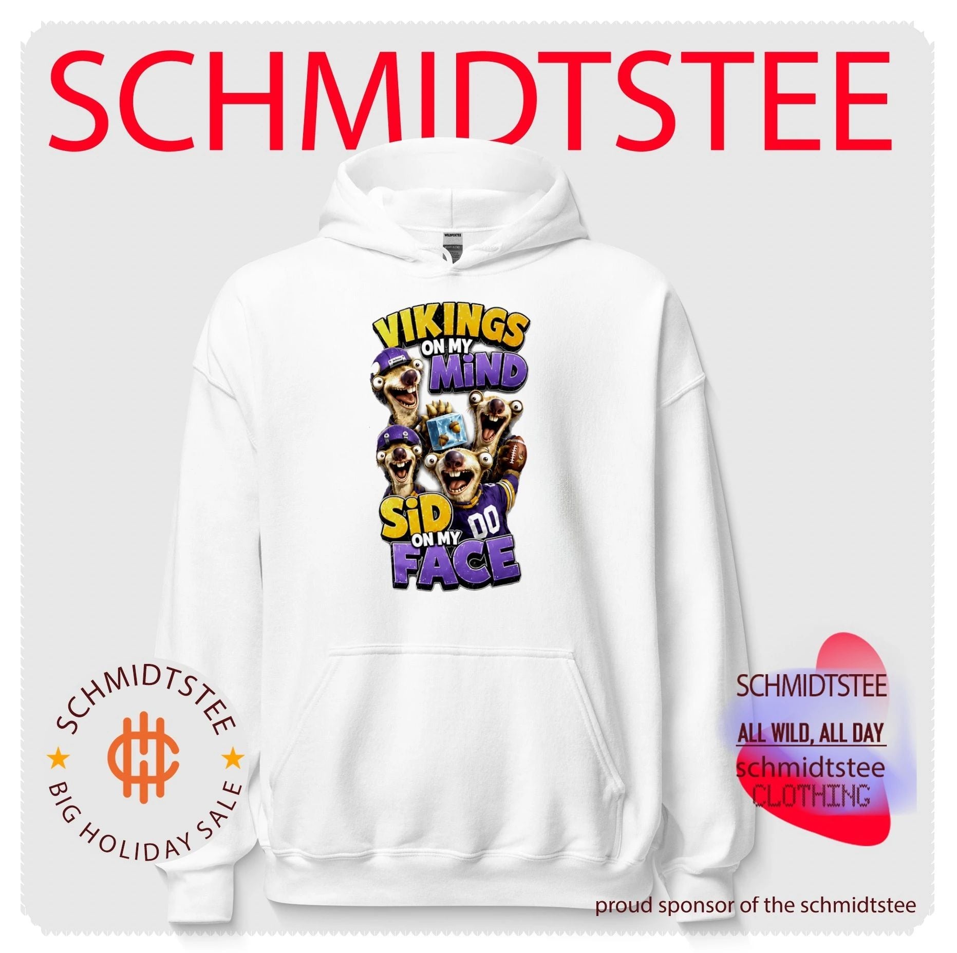 Minnesota Vikings on my Mind Sid On My Face shirt