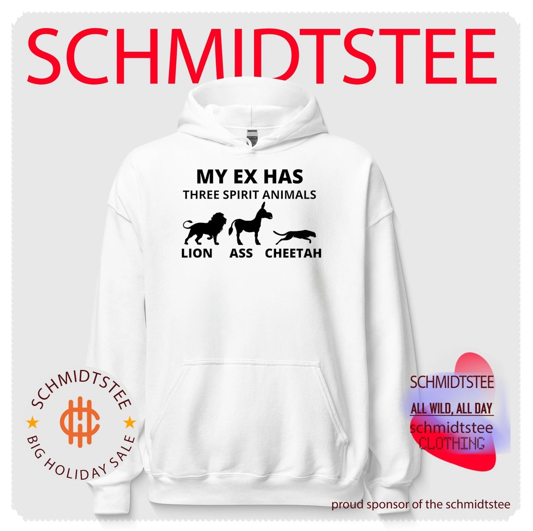 My ex has three spirit animals lion ass cheetah shirt