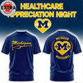 Michigan Wolverines Healthcare Appreciation Night Logo Two Sided Shirt